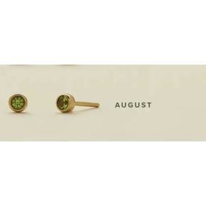 NEW MADE BY MARY august birthstone stud earrings in august